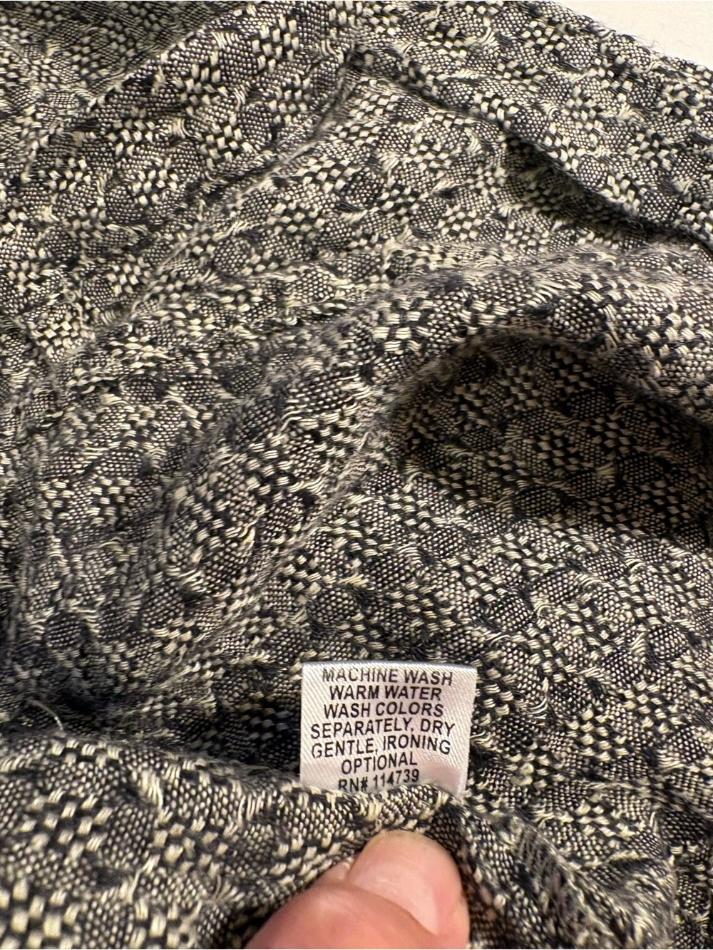 Flax Gray Textured Button-Front Relaxed Jacket - Picture 8 of 9